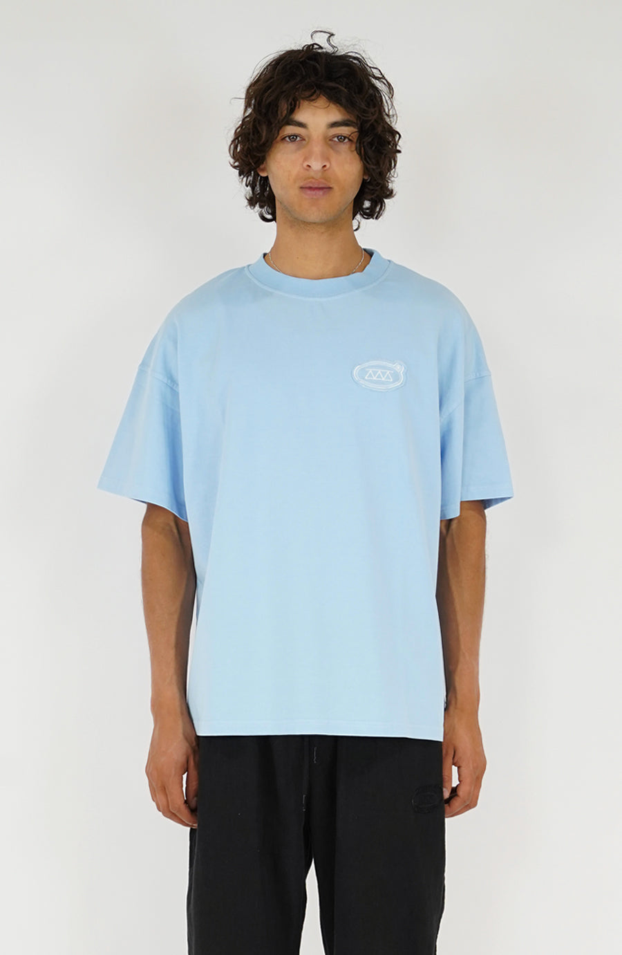 Torn blue streetwear t-shirt – HOLOGRAM®