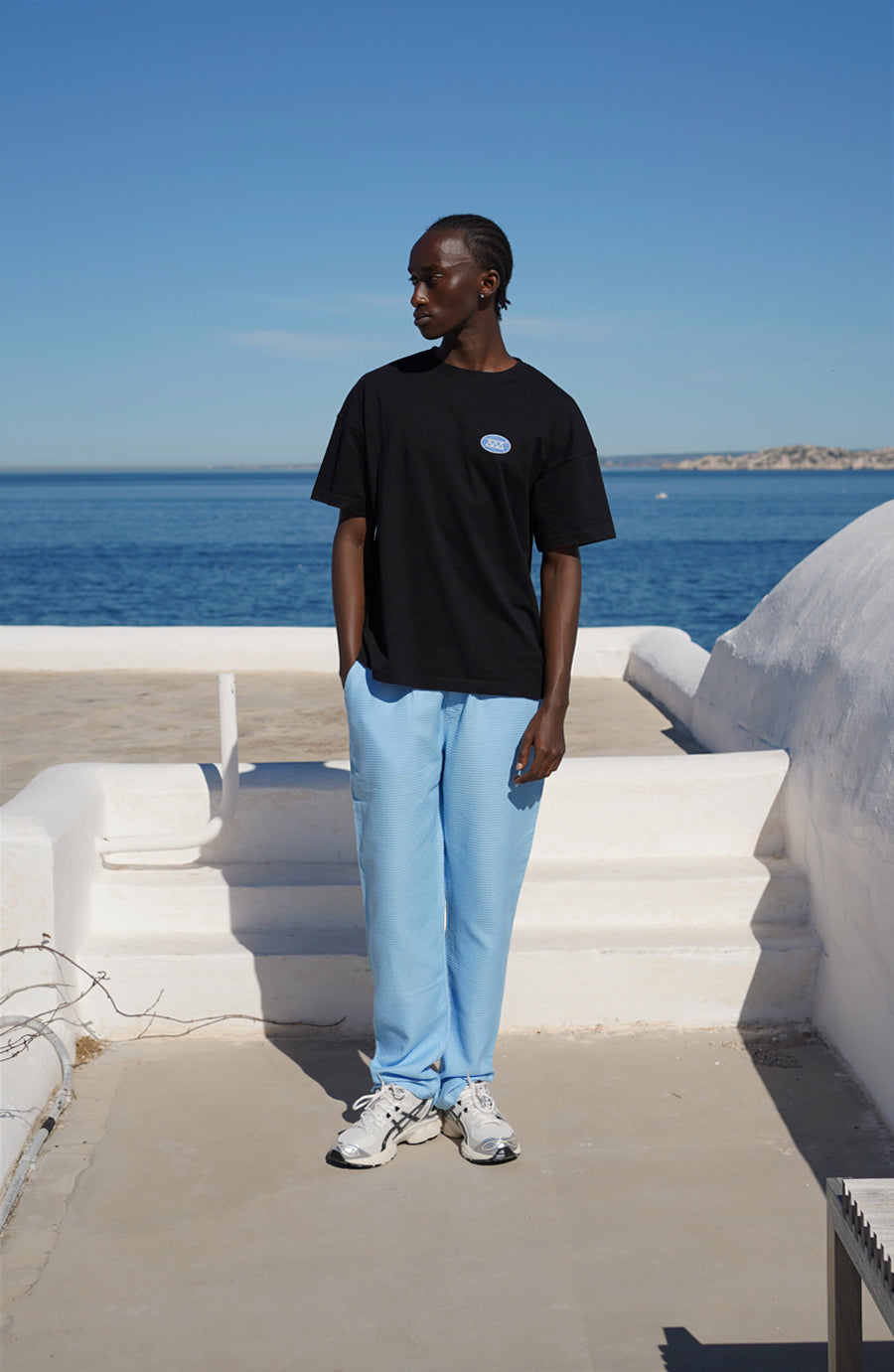 T-shirt streetwear Circle black