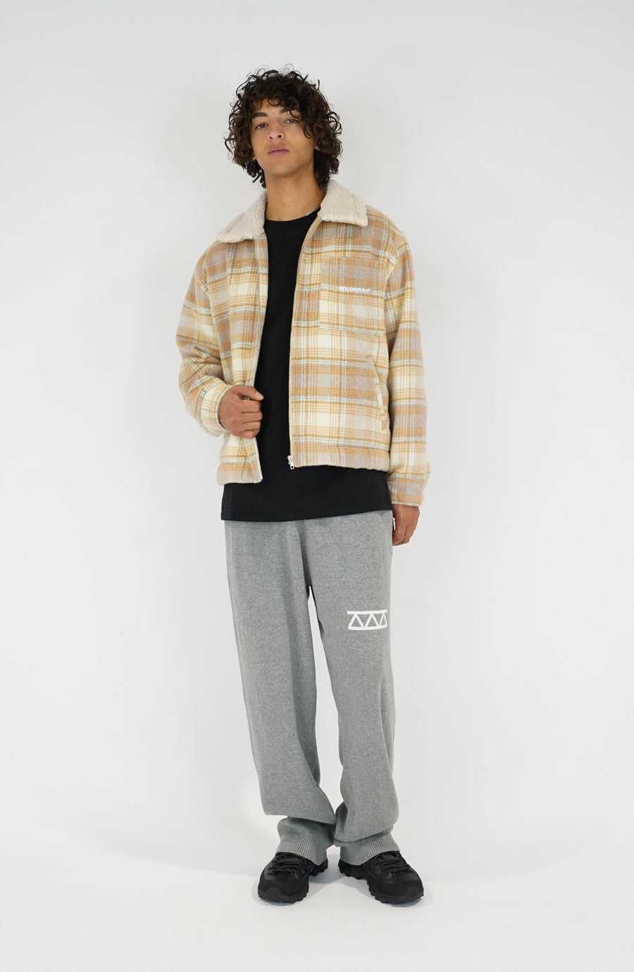 Veste streetwear Tiles beige