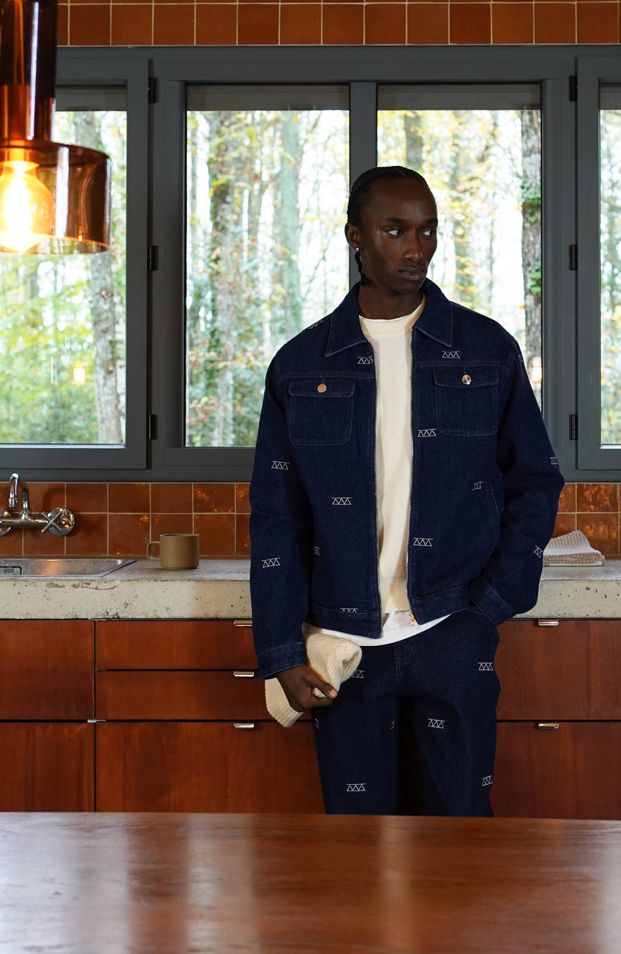 Veste streetwear Denim navy