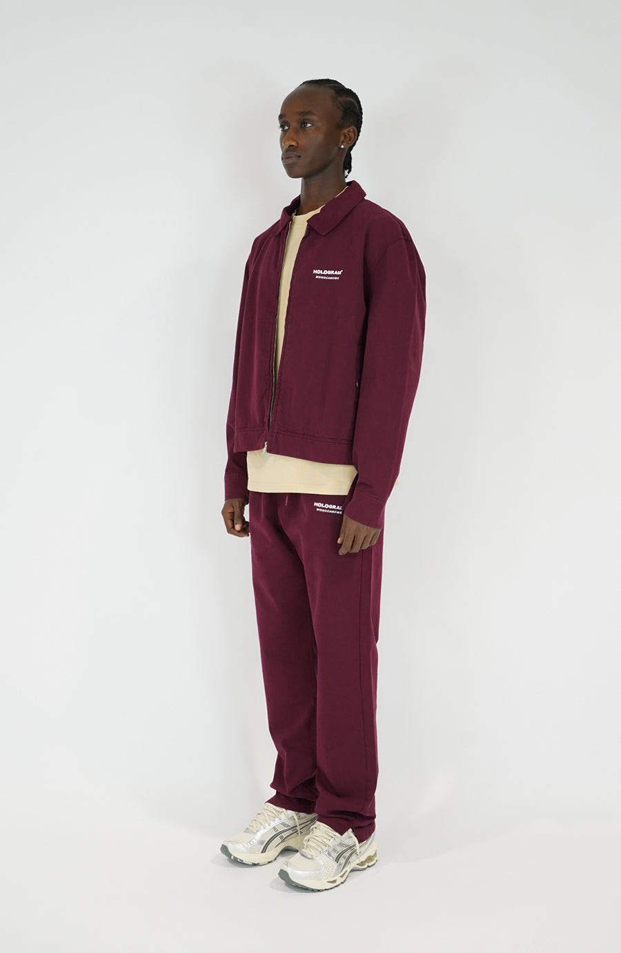 Veste streetwear Monochrome 04 burgundy