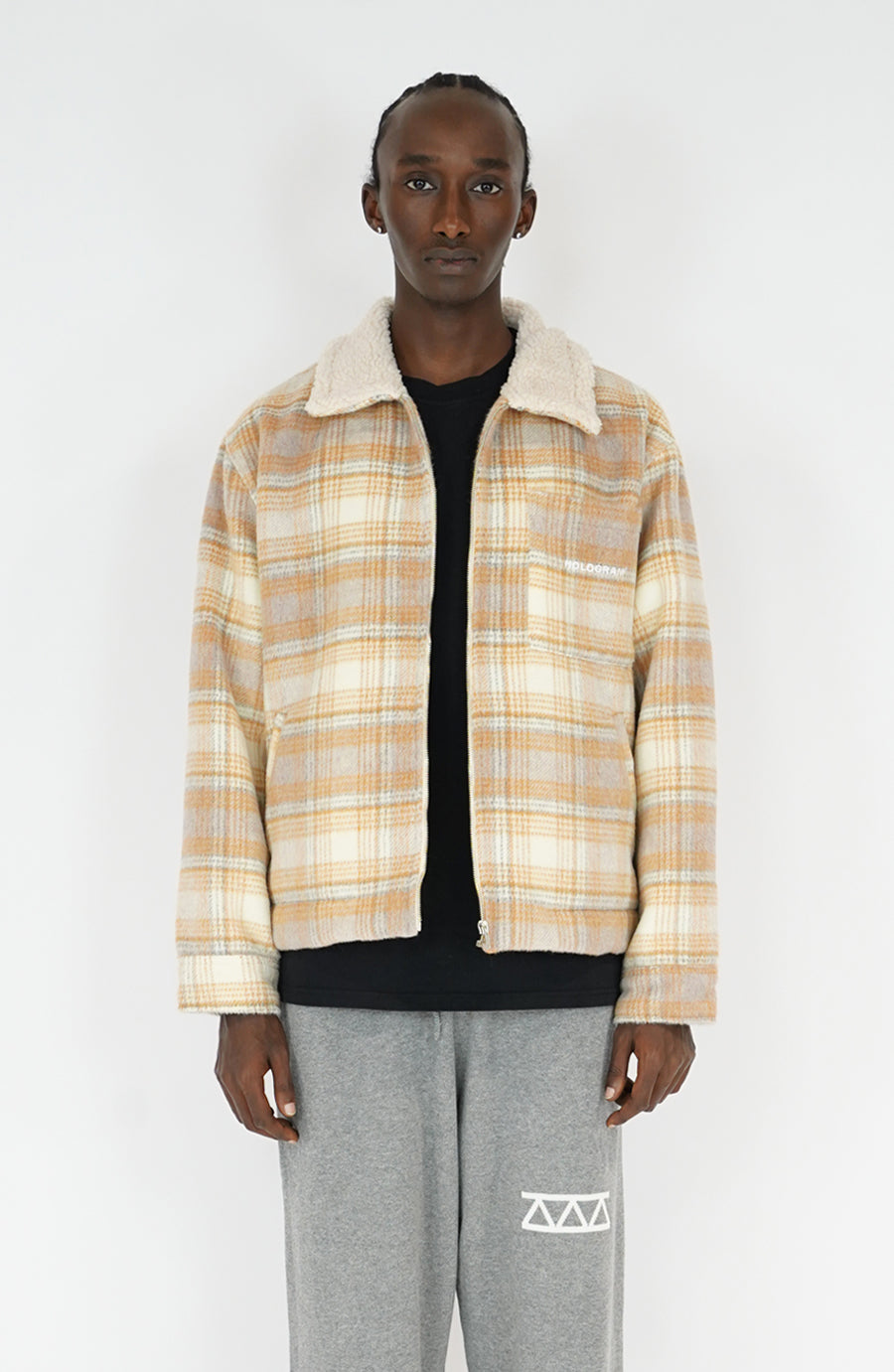 Veste streetwear Tiles beige