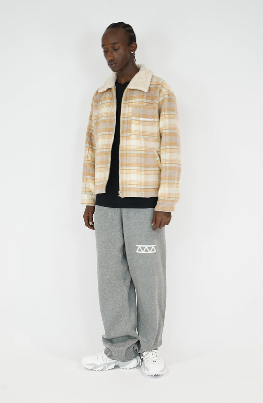 Veste streetwear Tiles beige