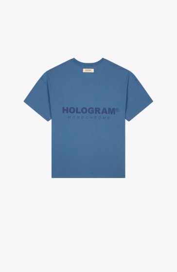 T-shirt streetwear Monochrome 03 blue