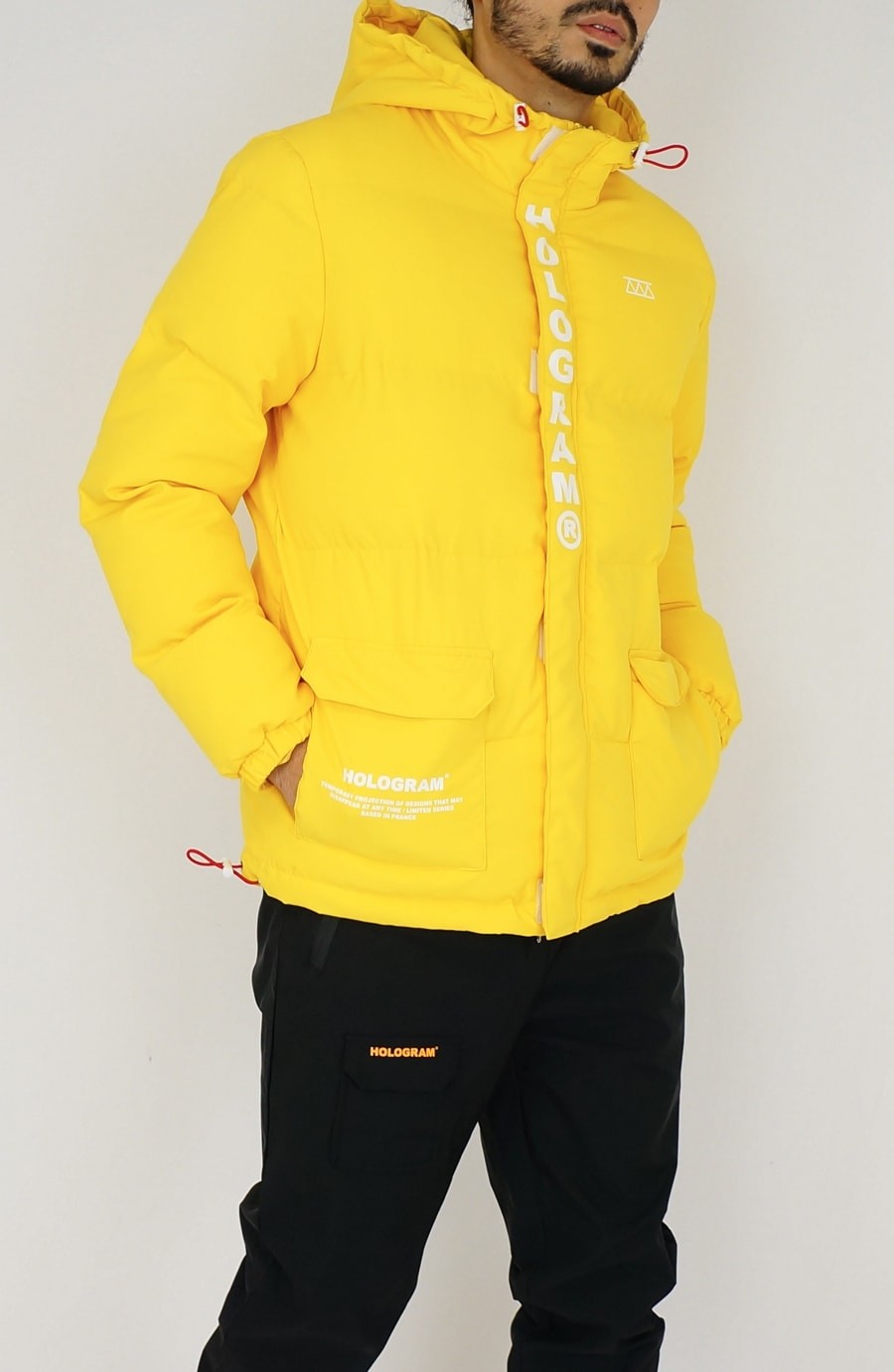 Skipper yellow streetwear down jacket