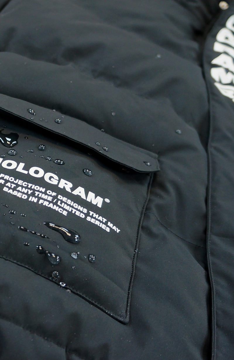Skipper black streetwear down jacket