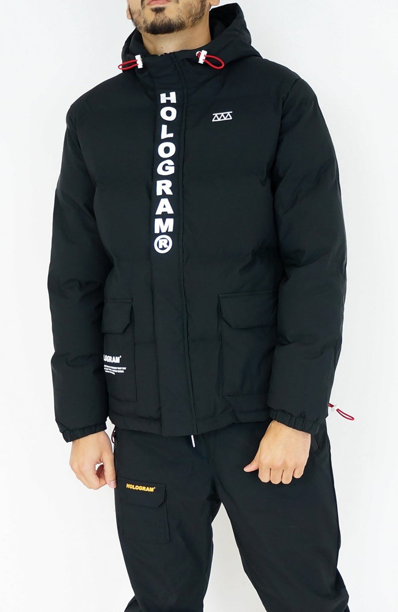 Skipper black streetwear down jacket