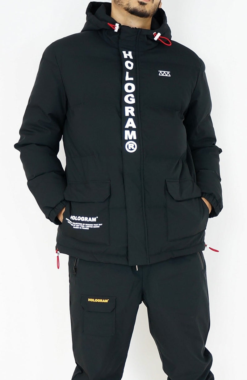 Skipper black streetwear down jacket