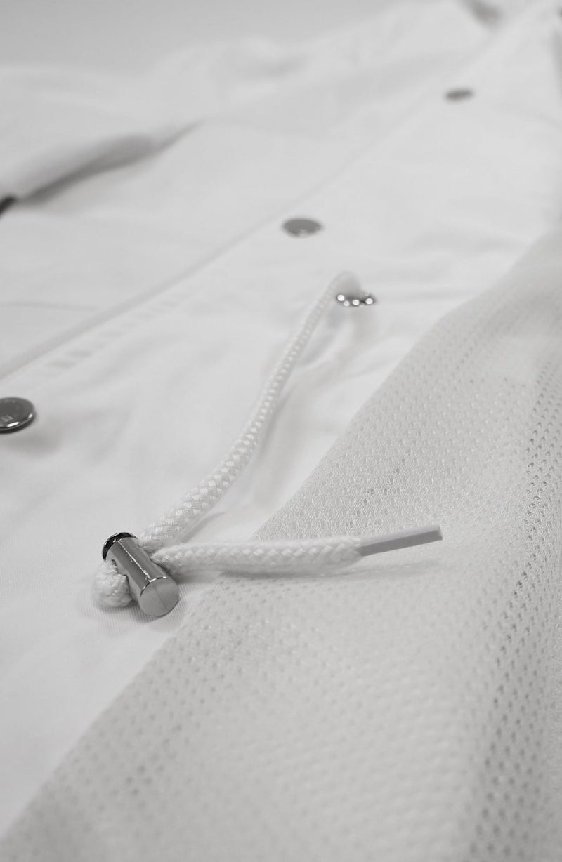 Rain coat streetwear white