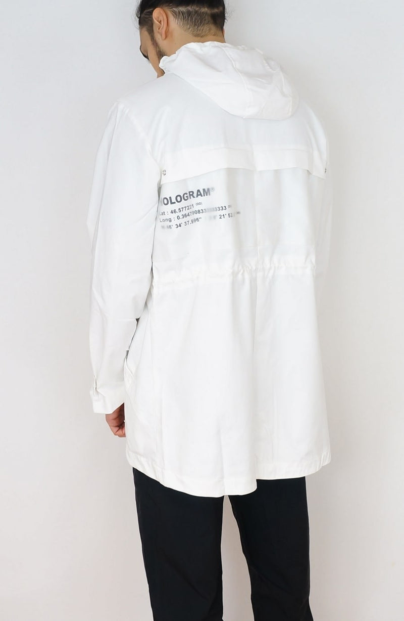 Rain coat streetwear white