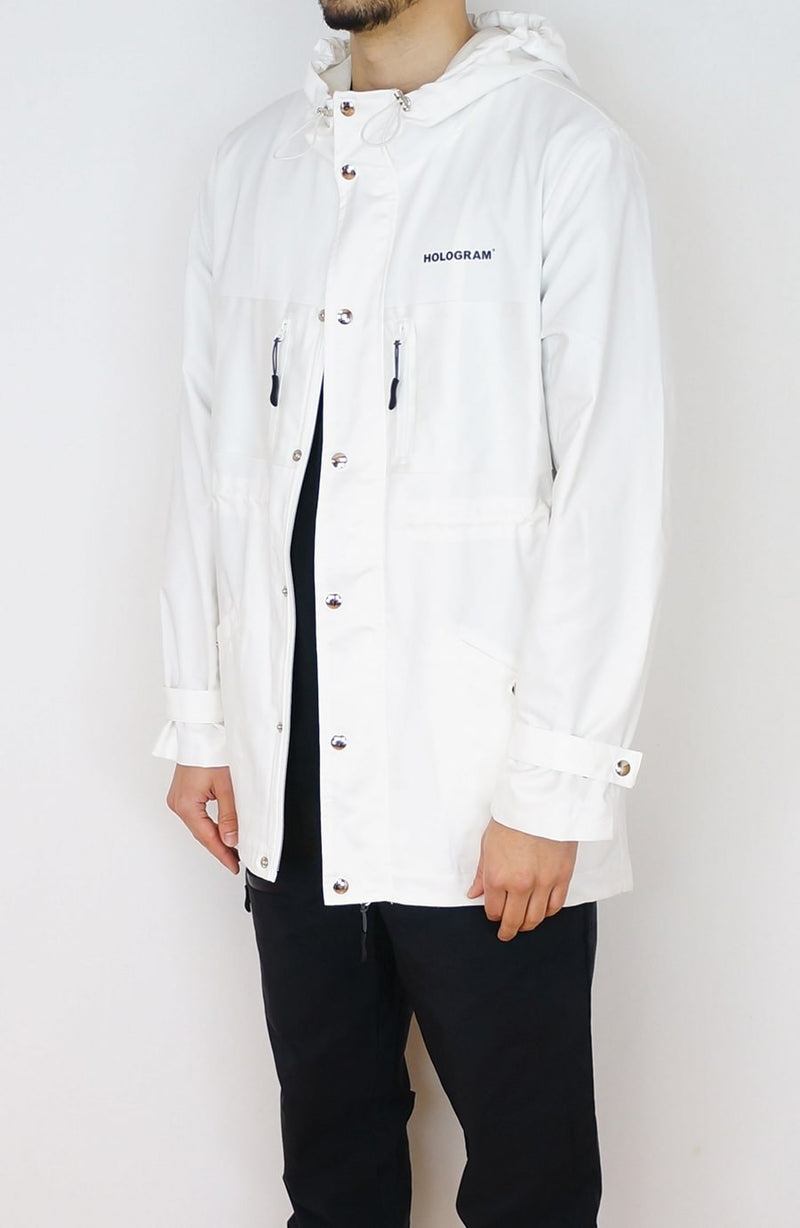 Rain coat streetwear white
