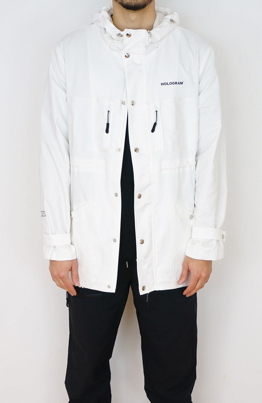 Rain coat streetwear white
