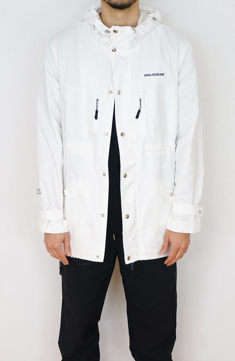Rain coat streetwear white