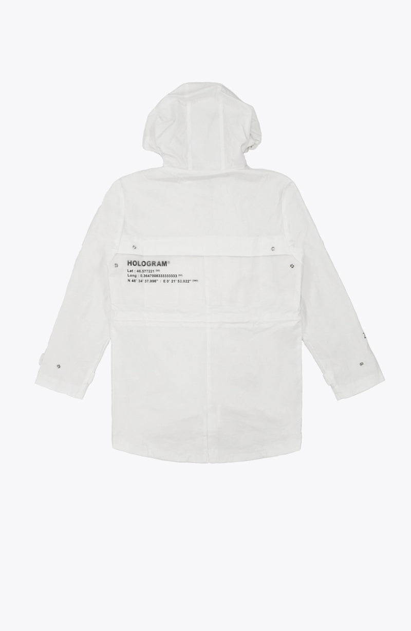 Rain coat streetwear white