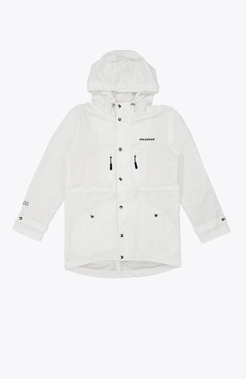 Rain coat streetwear white