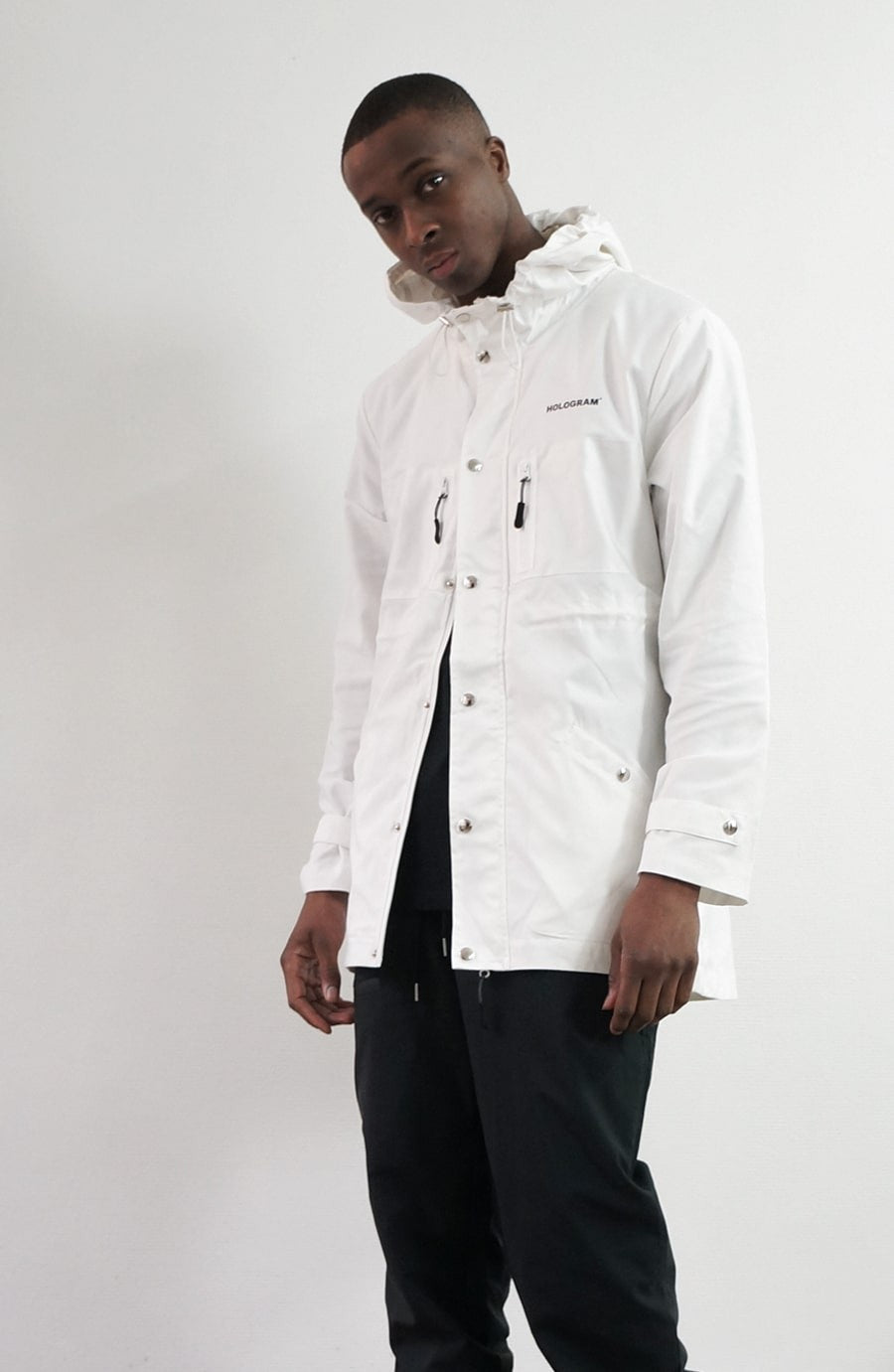 Rain coat streetwear white