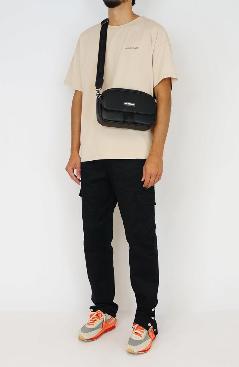 Hide black streetwear bag