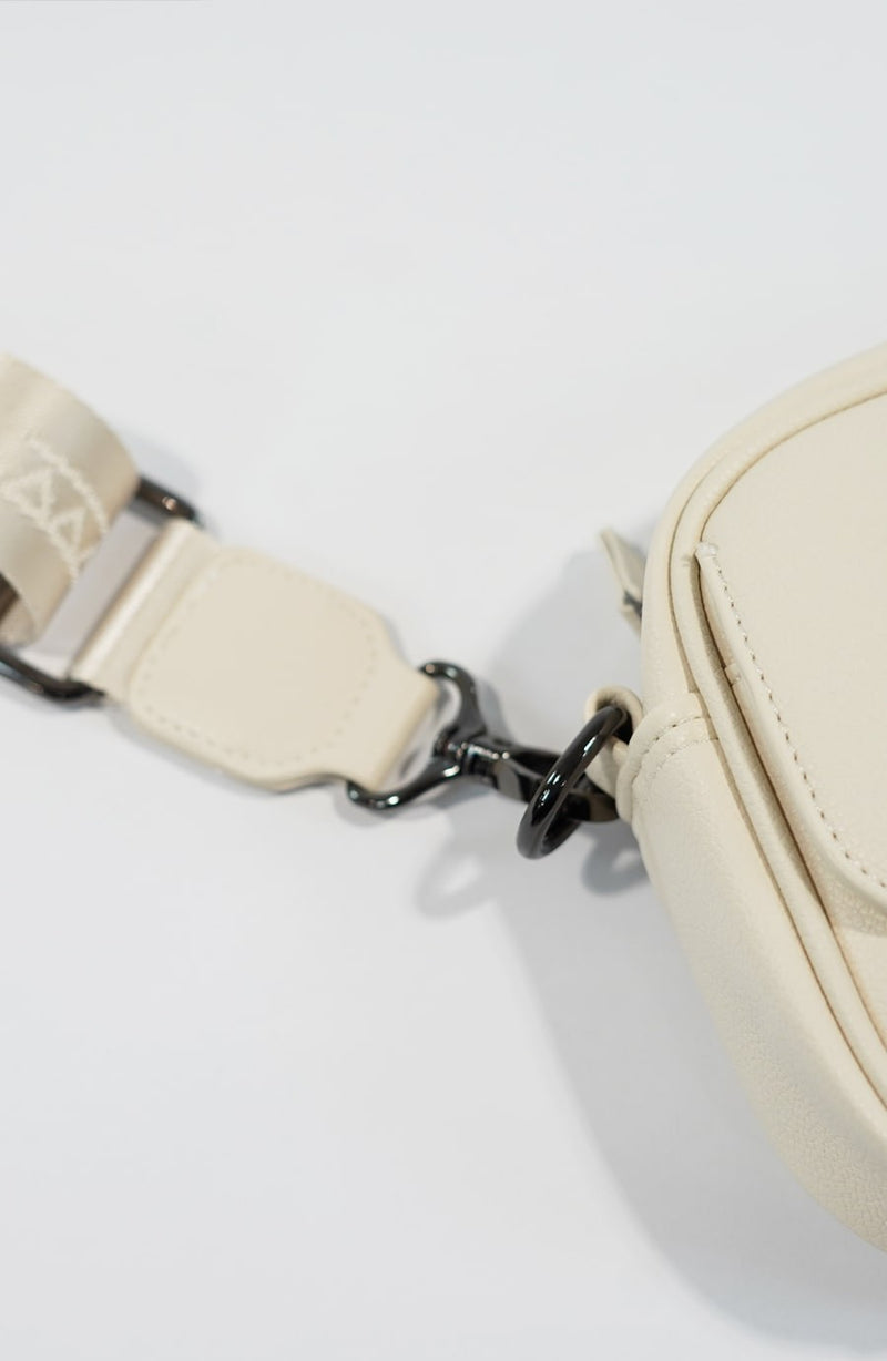 Sacoche streetwear Hide beige