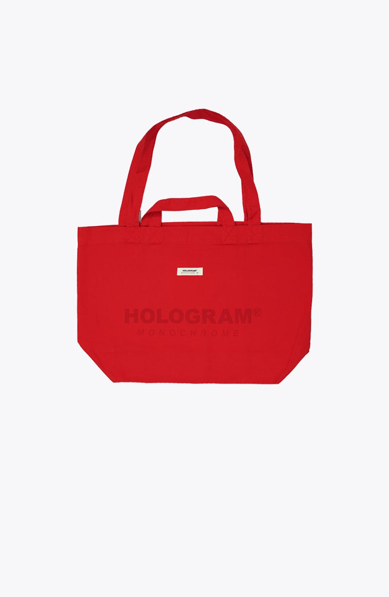 Tote bag streetwear Monochrome red