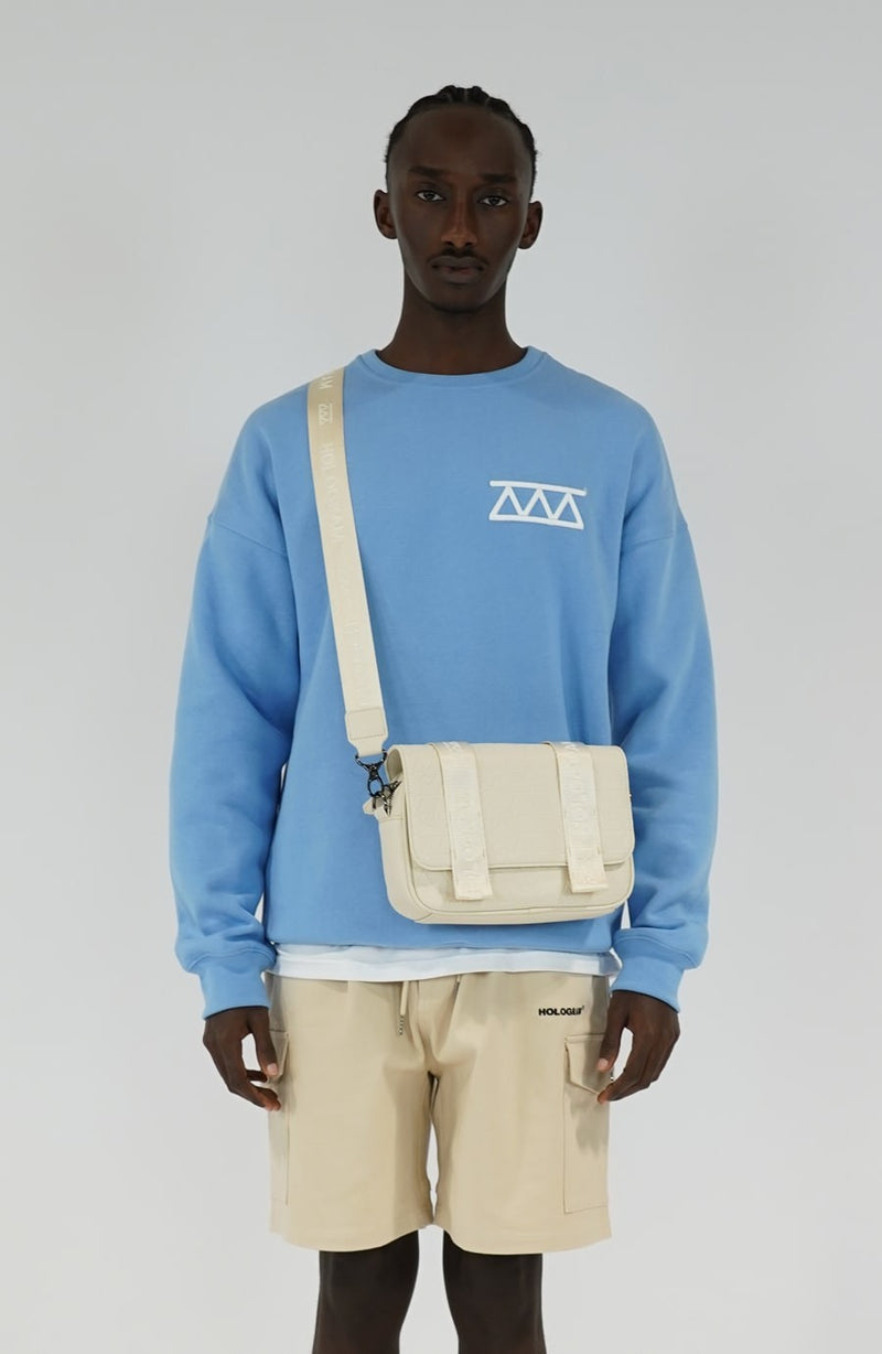 Beige Monogram streetwear bag