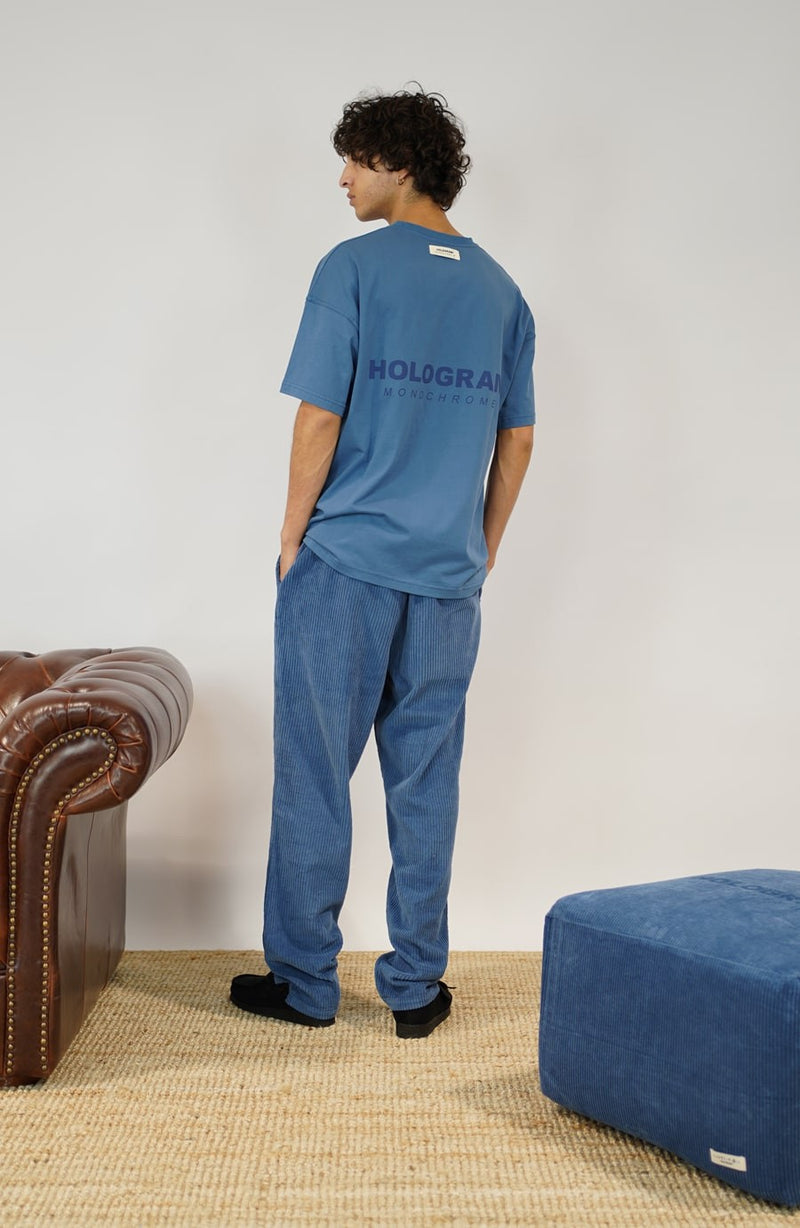 T-shirt streetwear Monochrome 03 blue