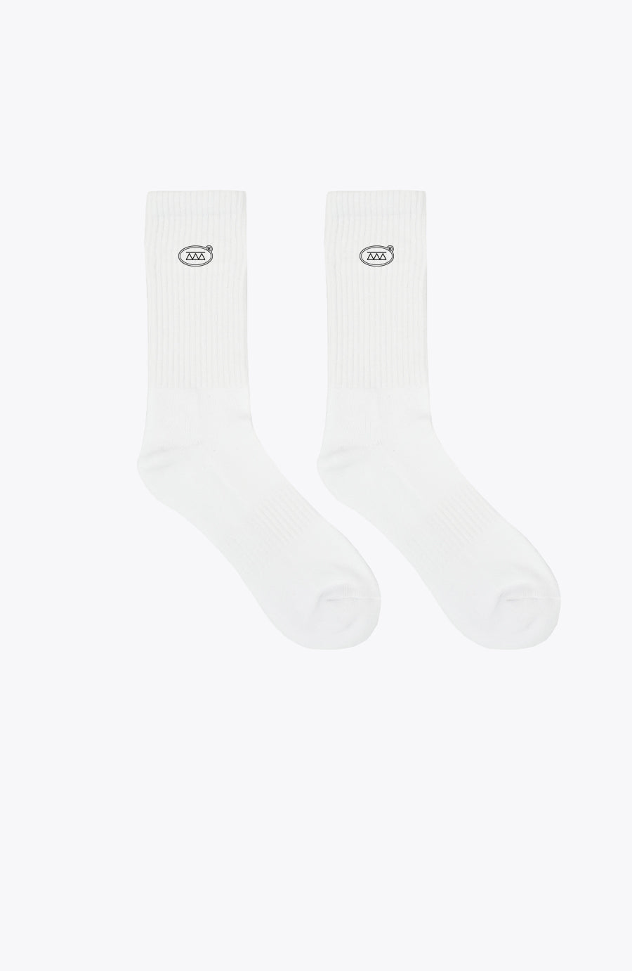 Classic white streetwear socks