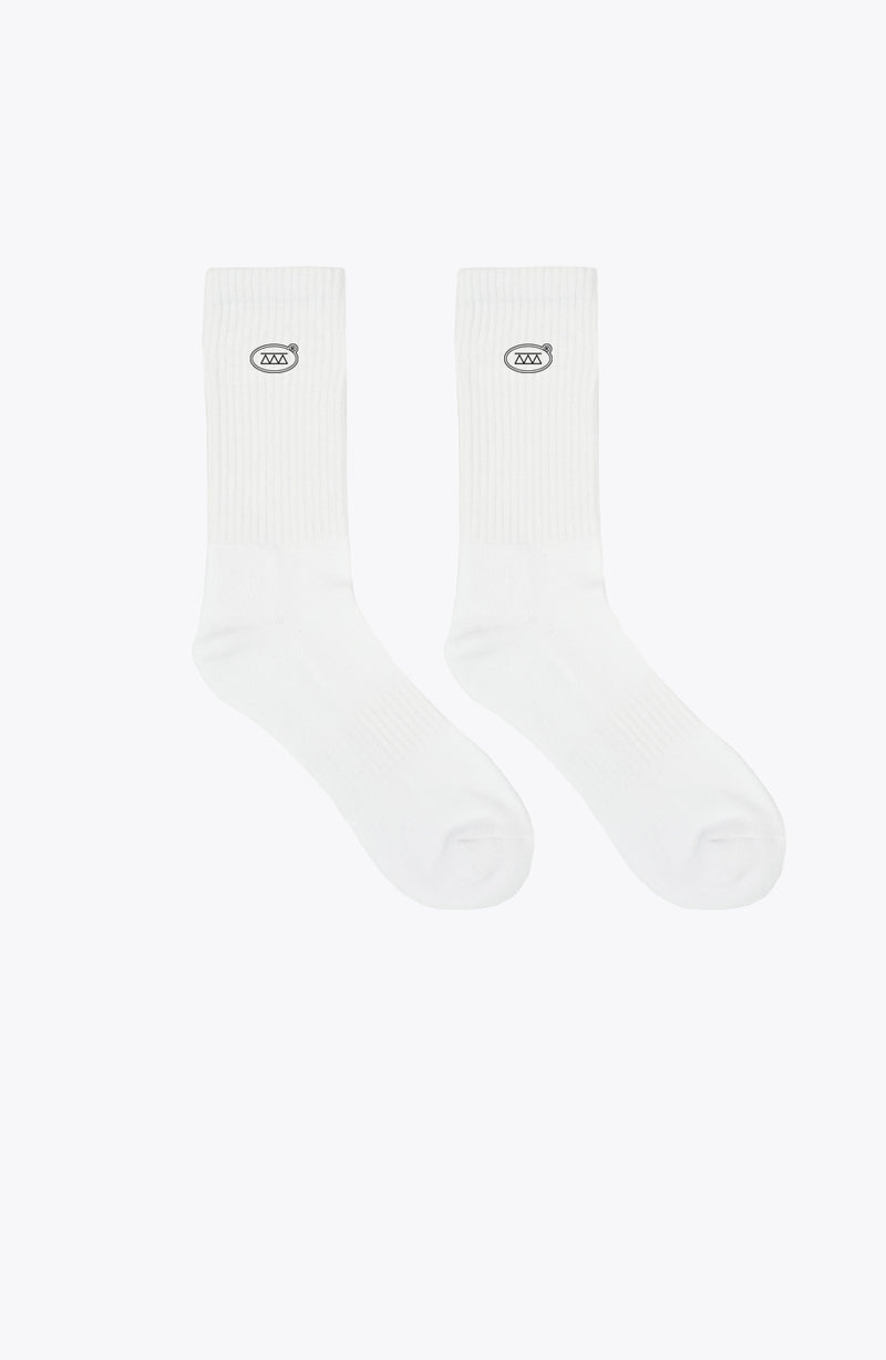 Classic white streetwear socks