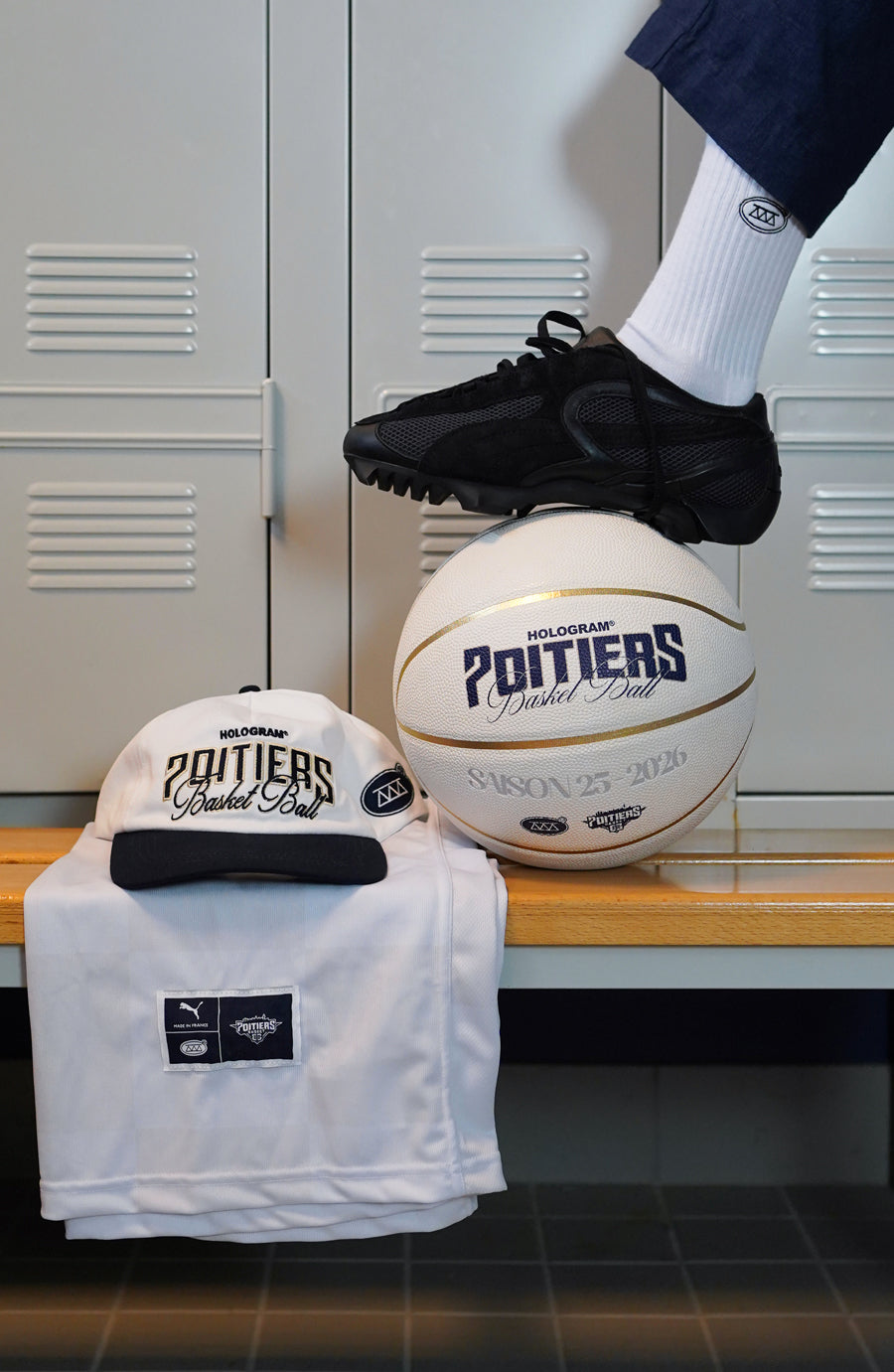 Classic white streetwear socks