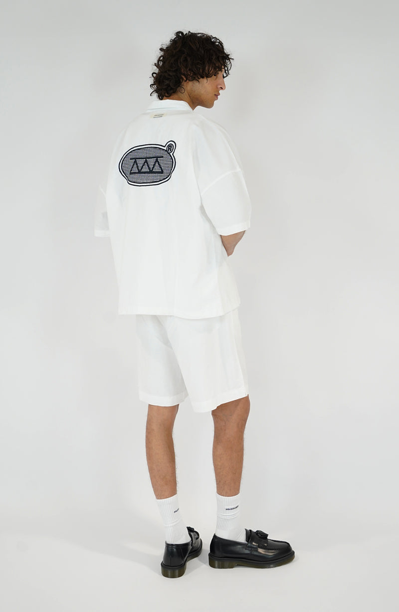 Chemise streetwear Hive white