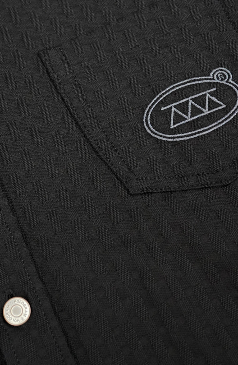 Chemise streetwear Grid black