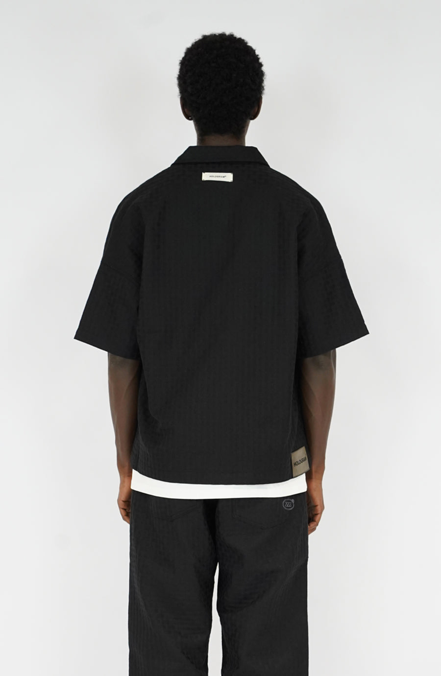 Chemise streetwear Grid black