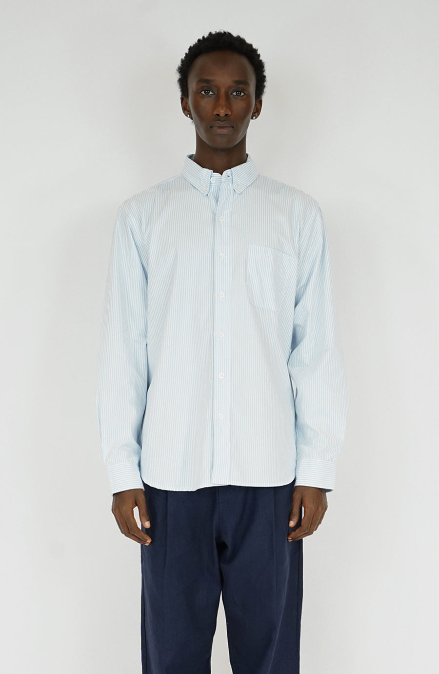 Chemise streetwear Oxford blue