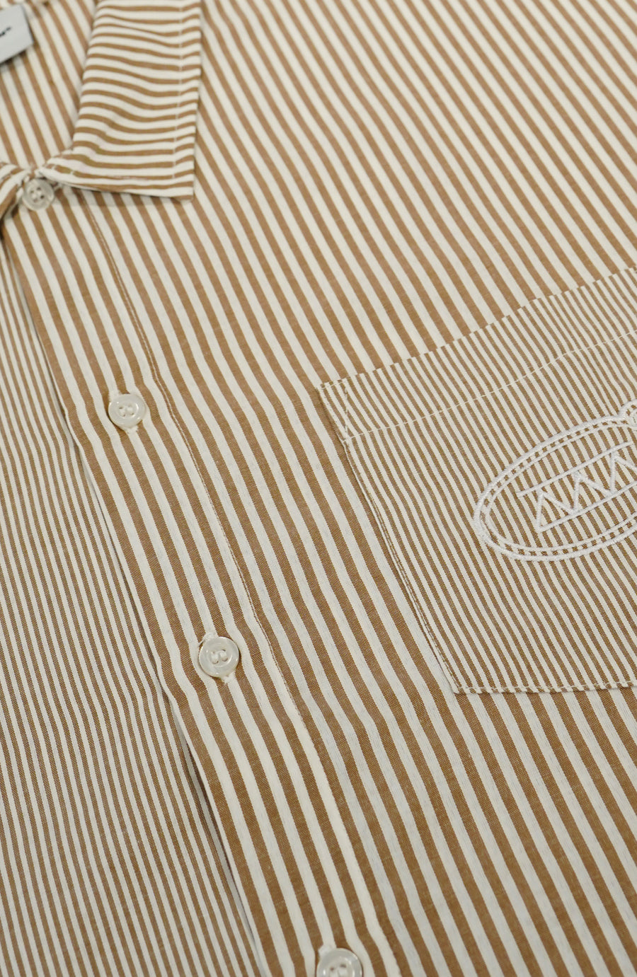 Chemise streetwear Stripe brown