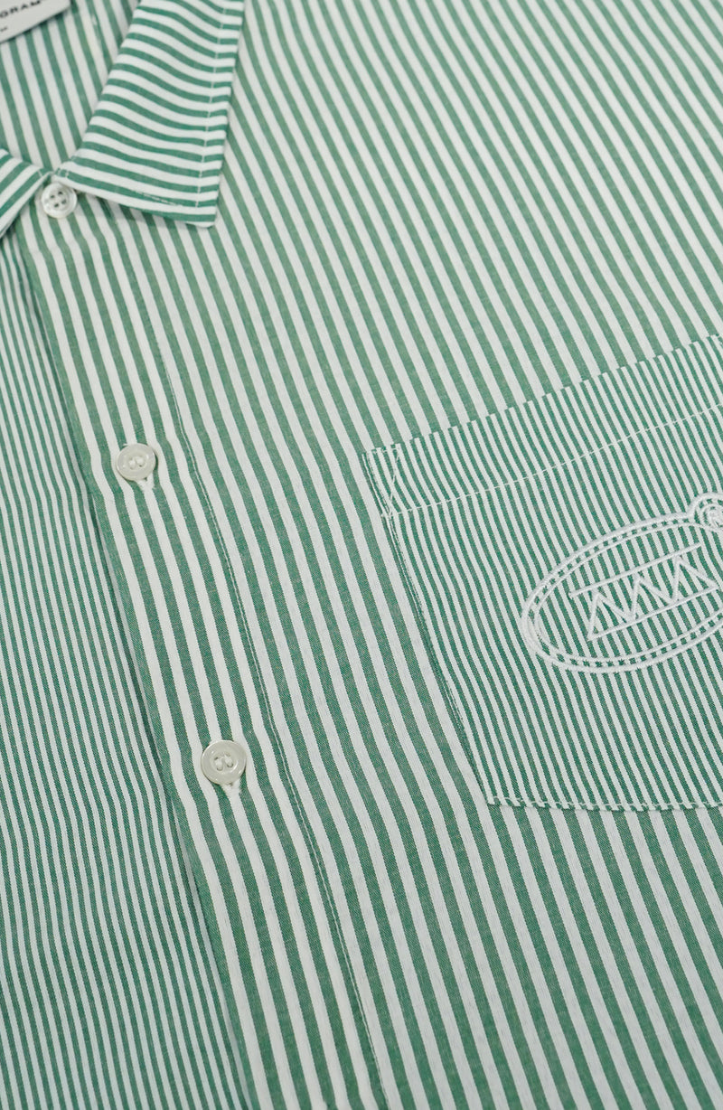 Chemise streetwear Stripe green