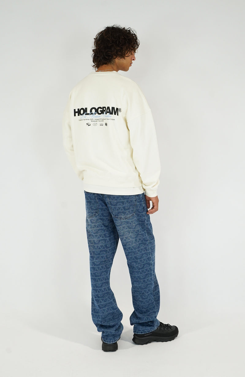 Crewneck streetwear Firm beige