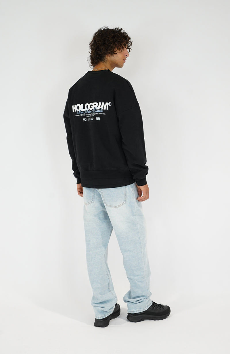 Crewneck streetwear Firm black