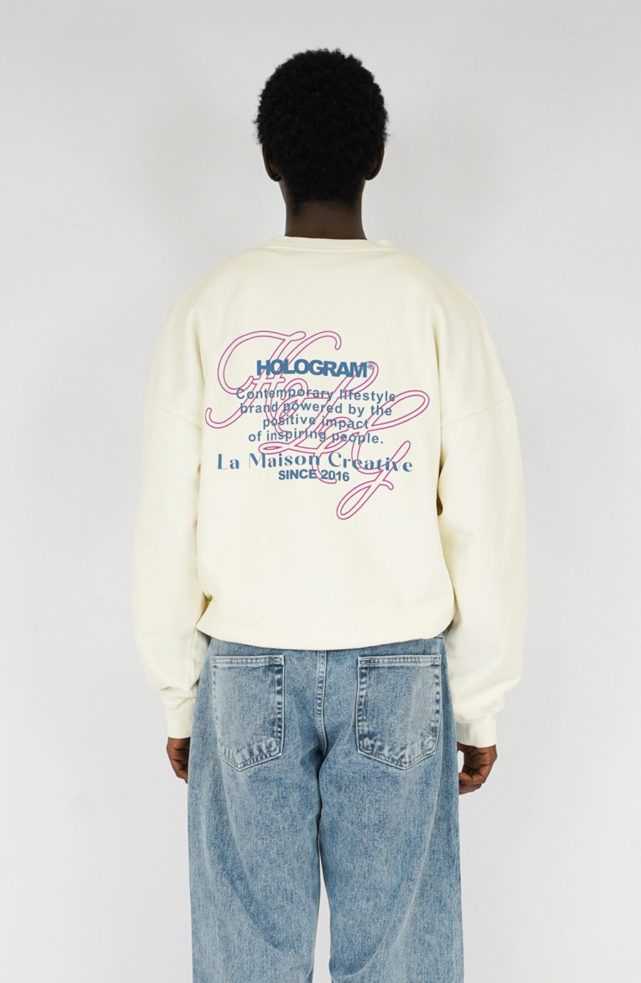 Crewneck streetwear Art beige