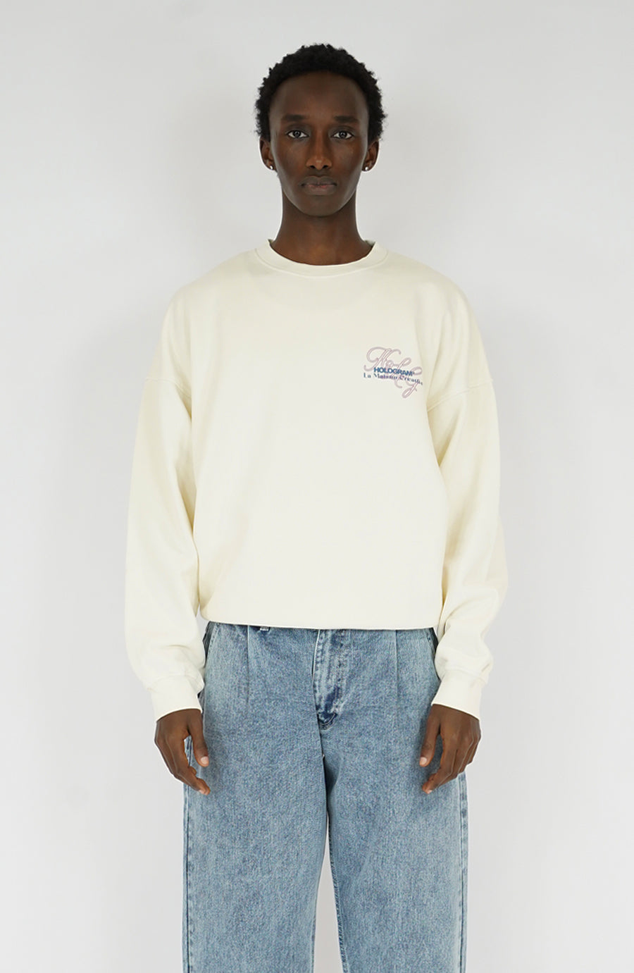 Crewneck streetwear Art beige