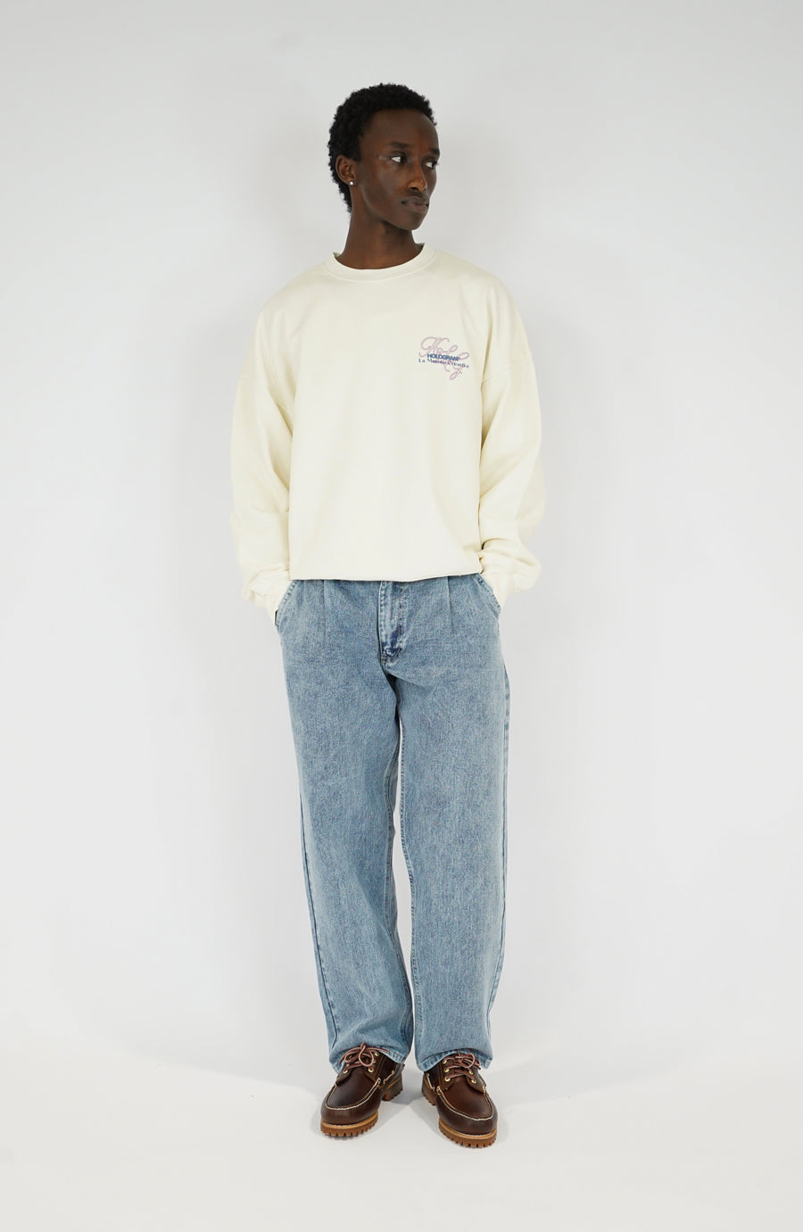 Crewneck streetwear Art beige