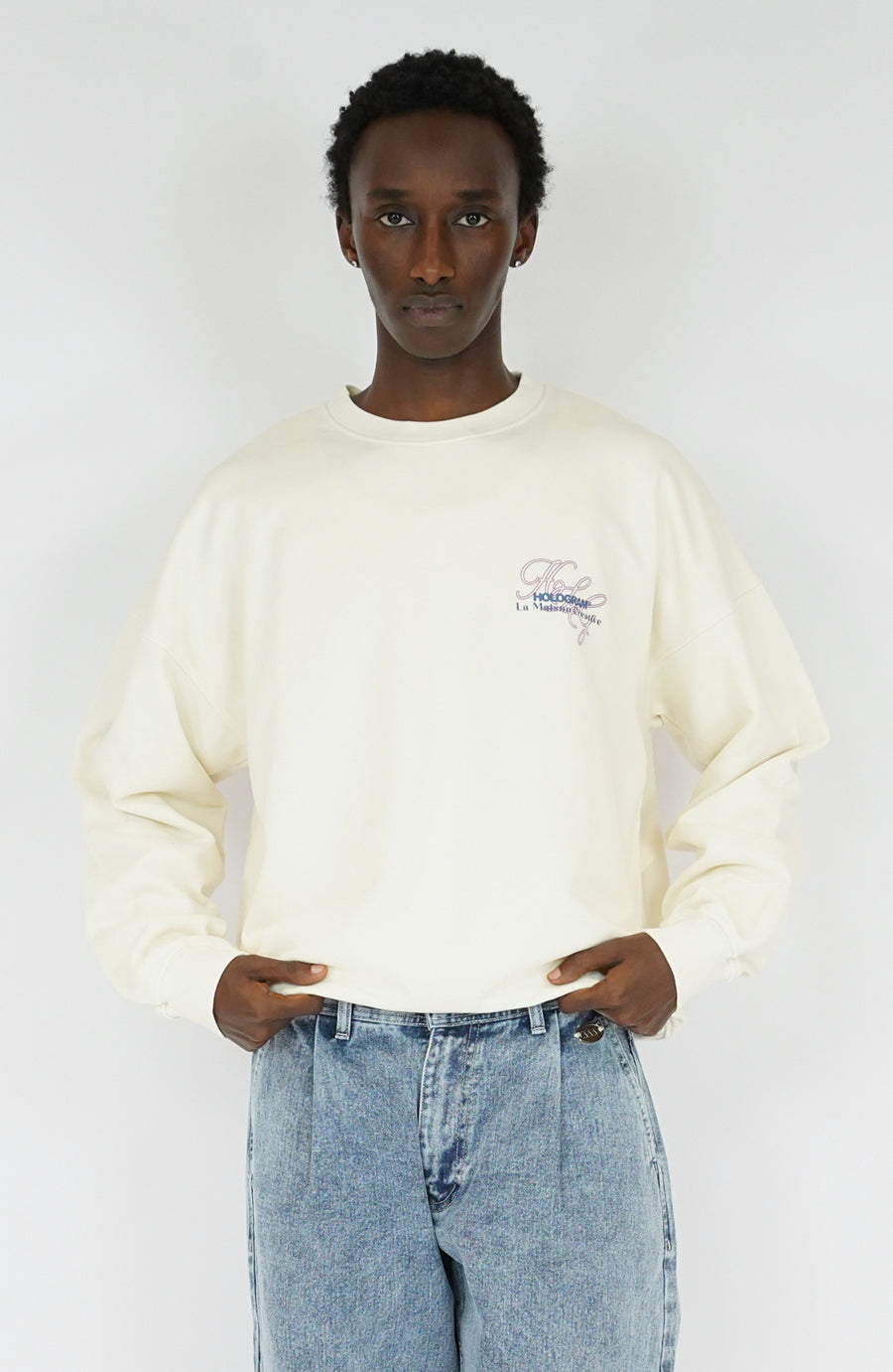 Crewneck streetwear Art beige