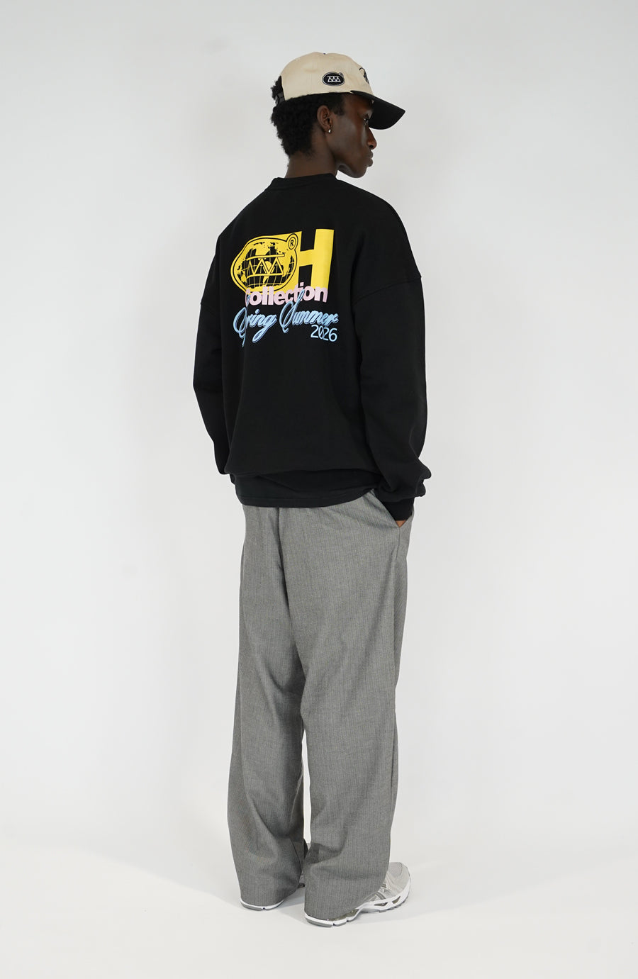 Crewneck streetwear Planet black