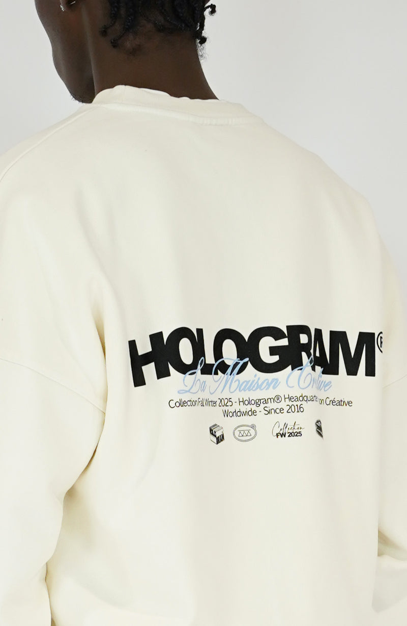 Crewneck streetwear Firm beige