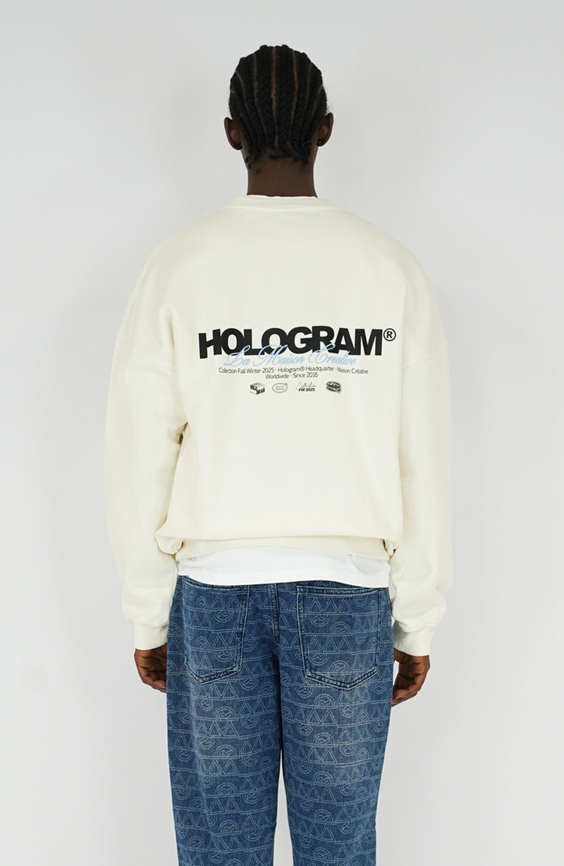 Crewneck streetwear Firm beige
