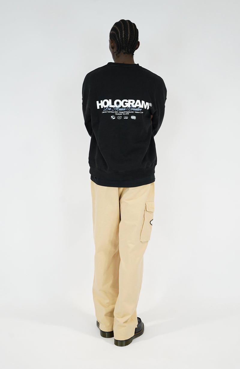 Crewneck streetwear Firm black