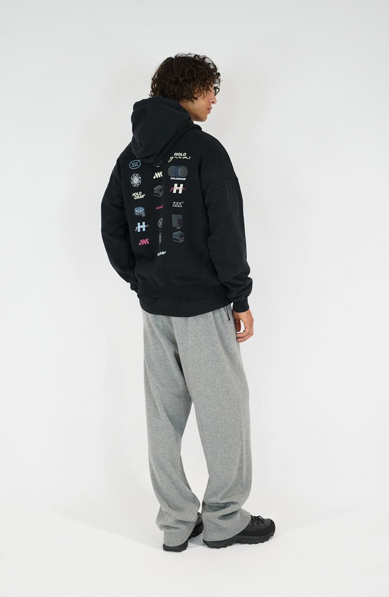 Hoodie streetwear Unit black