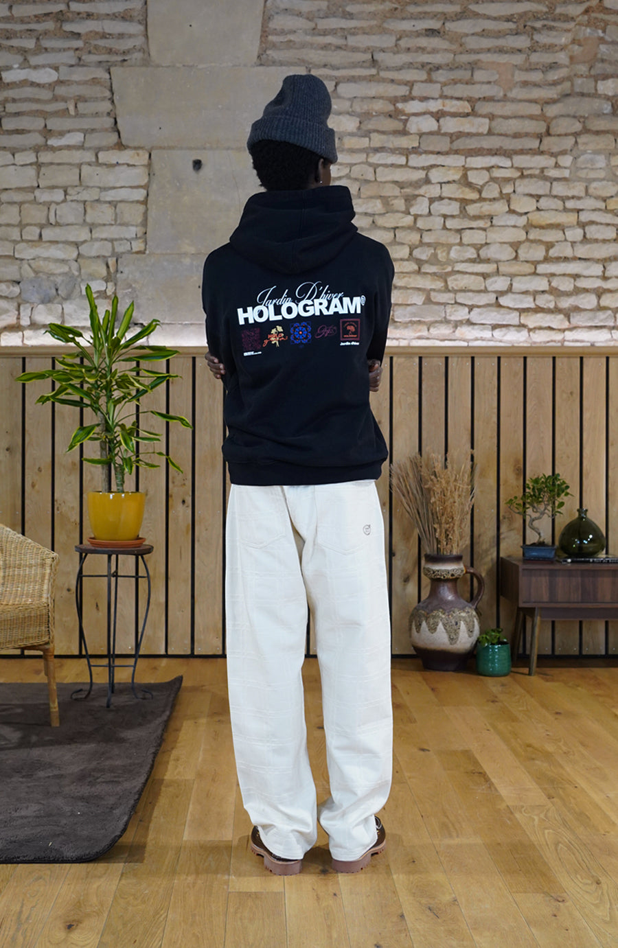 Hoodie Mosaic black