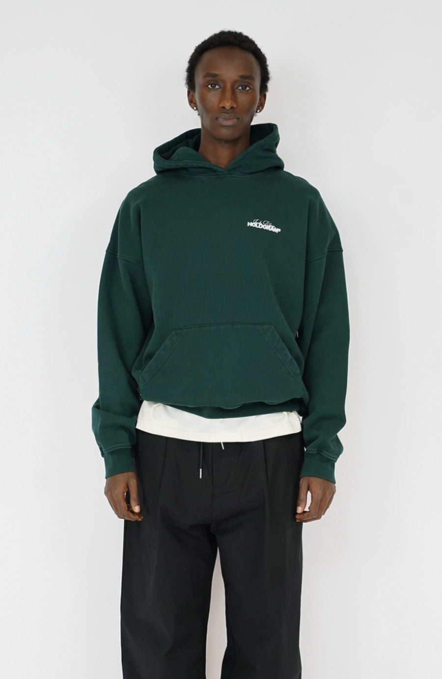 Hoodie Mosaic green