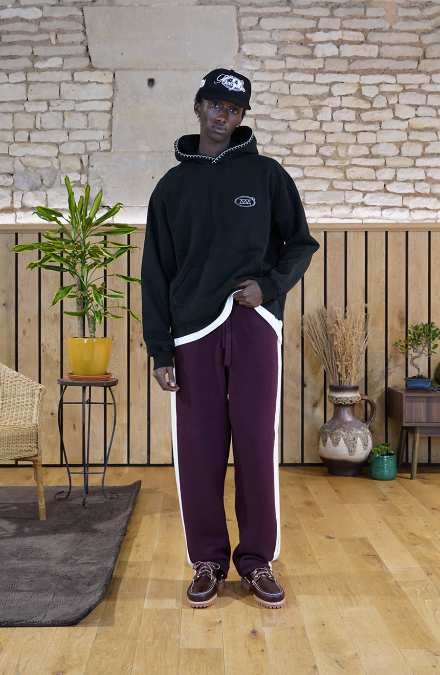 Hoodie Seam black