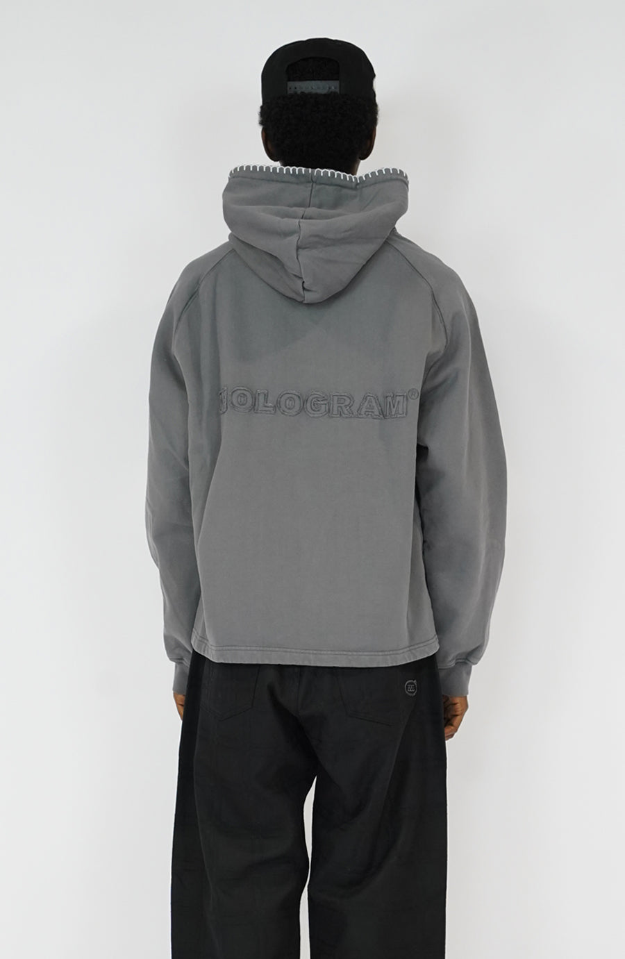 Hoodie Seam grey
