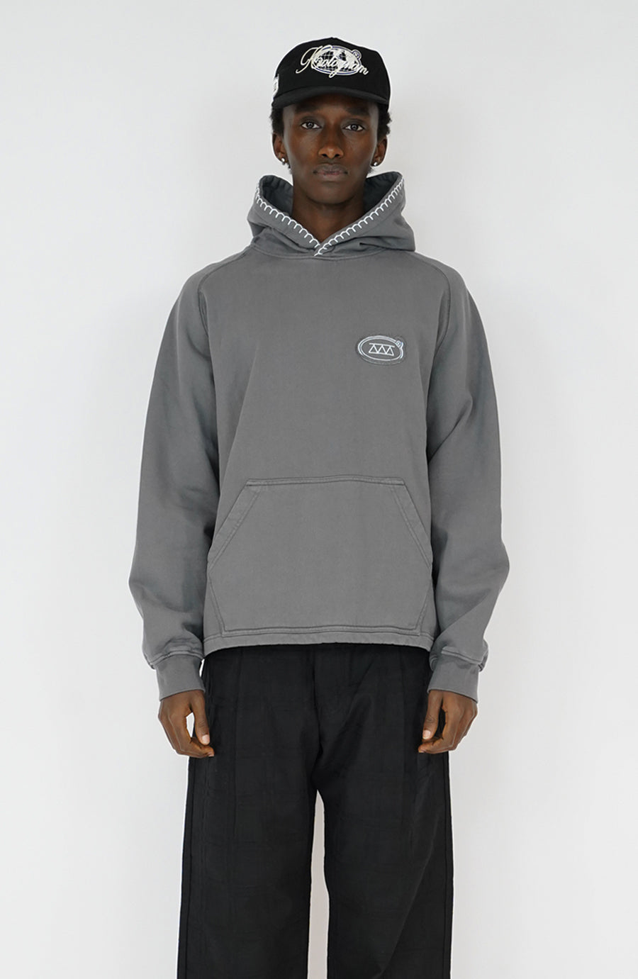 Hoodie Seam grey